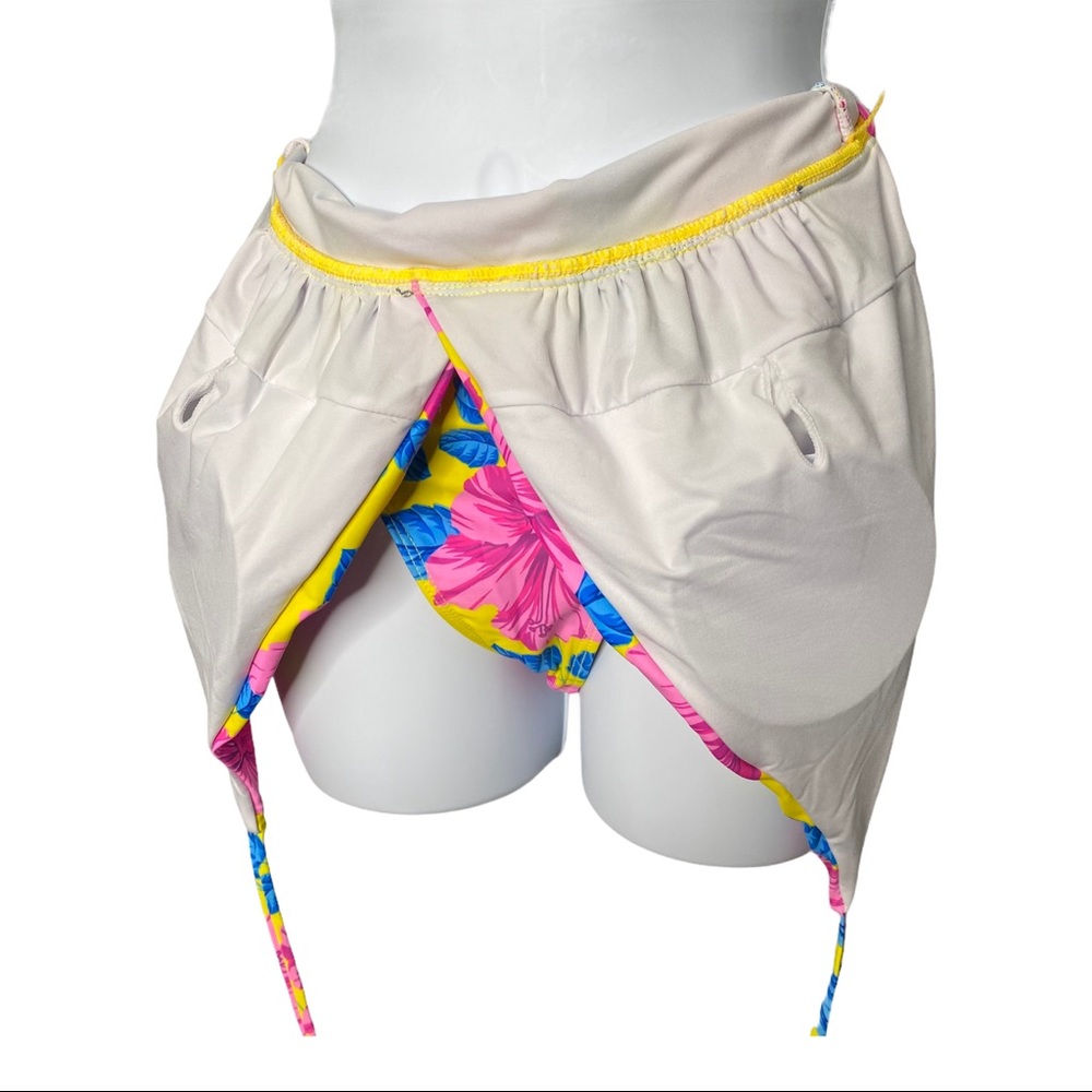 Floral Swimsuit Multi Way Open Back Waist Tie - Picture 9 of 10